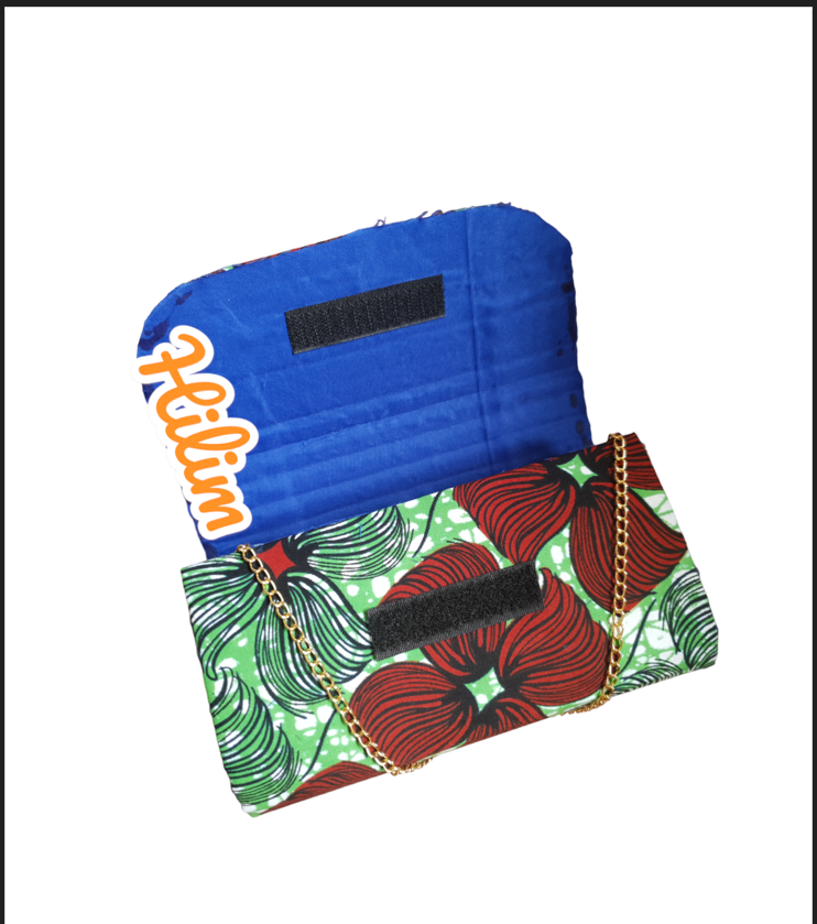Handtasche aus Wax Stoff